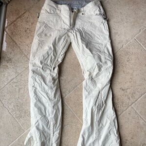 Burton Gray and White Snow Pants
